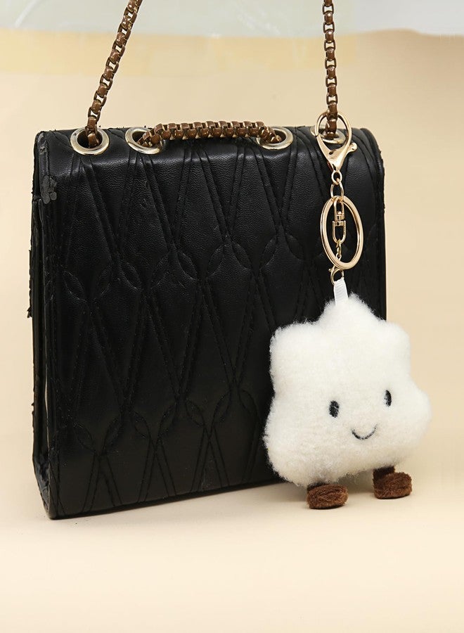Zitokin Cute Cloud Plush Keychain for Backpack, Kawaii Purse Bag Charms for Handbags Accessories Gift for Women (Pink) - Image 5